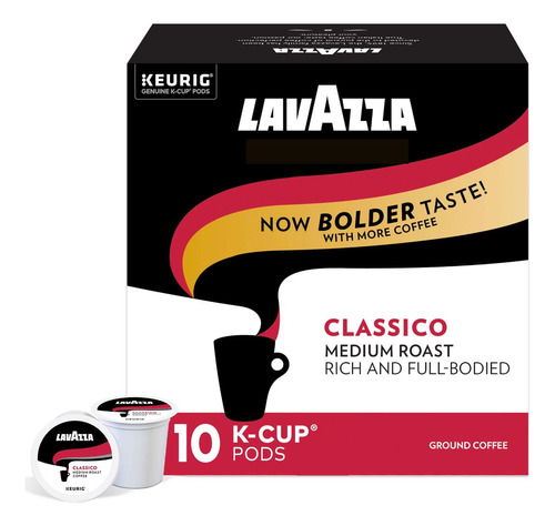 Lavazza Cápsulas K-cup® Classico, 10 Unidades 6-pk