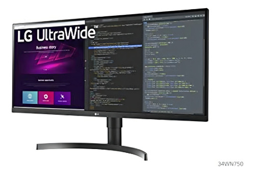 LG 34wn750-b Pantalla Ips De 34 21: 9 Wqhd (3440 X 1440) Co