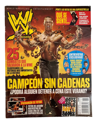 Revista Wwe Magazine #19 John Cena Junio 2010 Sin Poster (Usado)