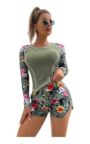 Traje De Baño For Mujer, 2 Piezas, Top Tankini, Pantalon [u]