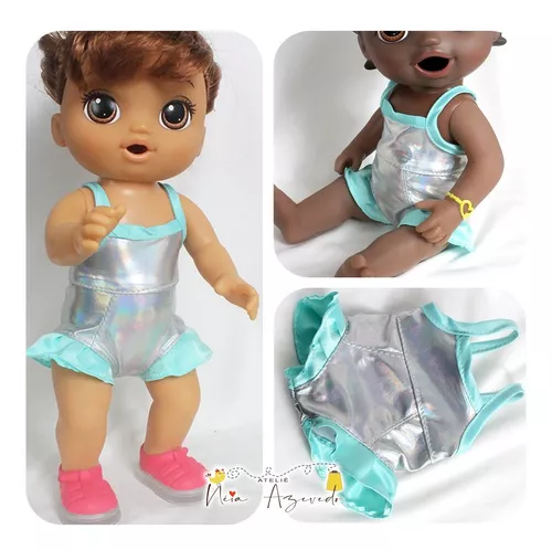 Kit 5 Macacão Roupas Roupinhas P/ Boneca Baby Alive ! no Shoptime