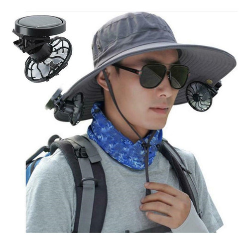 Ventilador De Células Solares P Portable Clip Sun Power Ener
