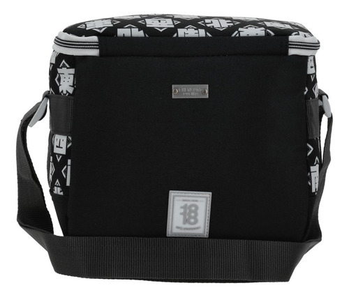 Kit Mochila + Lonchera Juvenil 1818 By Chenson Baldur 2025 Negro Liso