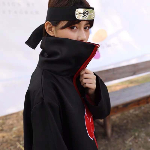 Traje De Cosplay Akatsuki Naruto Coat Ninja Manto