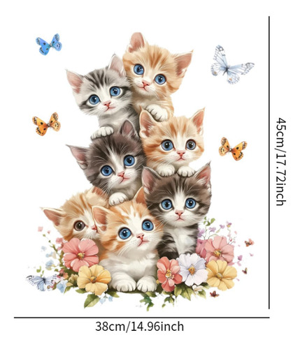 Calcomanías De Pared De Gato Pegatinas De Pared De Gatito