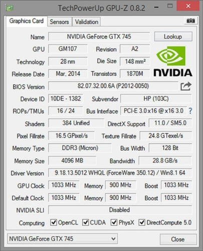 Pc Torre Gamer Cpu Core I5 3470 8 Ram T. Video Gtx 745 4gb