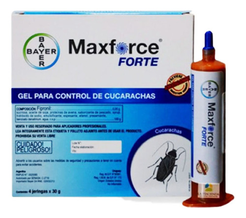 Maxforce Insecticida Matacucarachas Bayer Forte Jeringa Gel