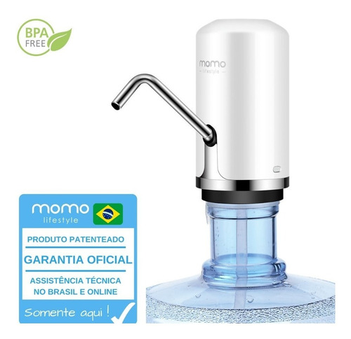 Bomba Elétrica P Galão De Água Momo Lifestyle Bebedouro 20l