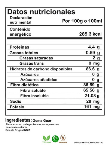 Imagen 4 de 7 de Goma Xantana Y Goma Guar 500 Gr C/u Alimenticio