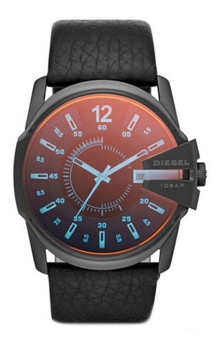 Reloj de cuero negro Diesel para hombre Dz1657 Q2px