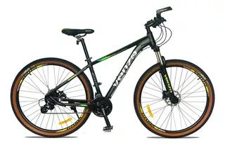 Bicicleta Montañera Venzo Redius Aro 29 Aluminio Color Negra/verde Tamaño Del Cuadro L