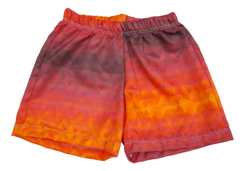 Malla Nene Short Estampado Geométrico Ailin 523a