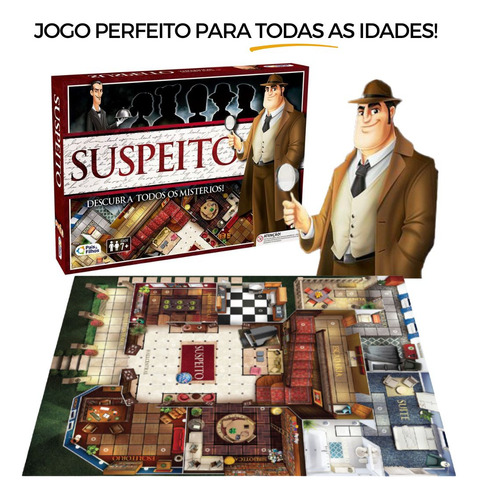Jogo De Tabuleiro Desafio Mistério Para Crianças E Adultos