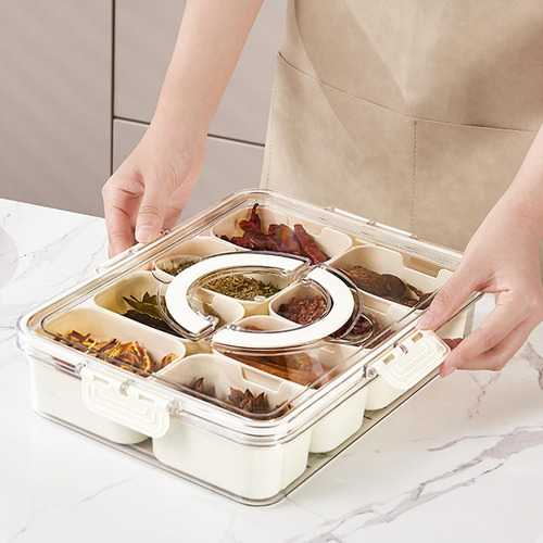 Frascos De Condimentos Con Bandeja Organizador De Especias