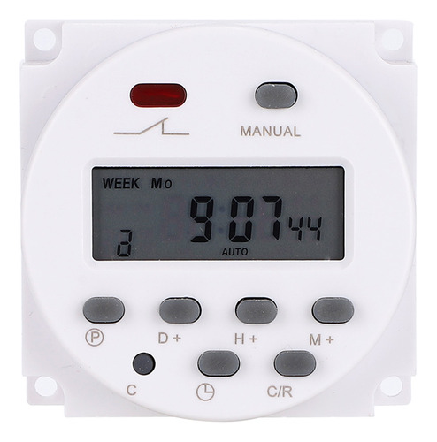 Control De Temporizador, 12 V, 16 A, Microordenador Semanal,