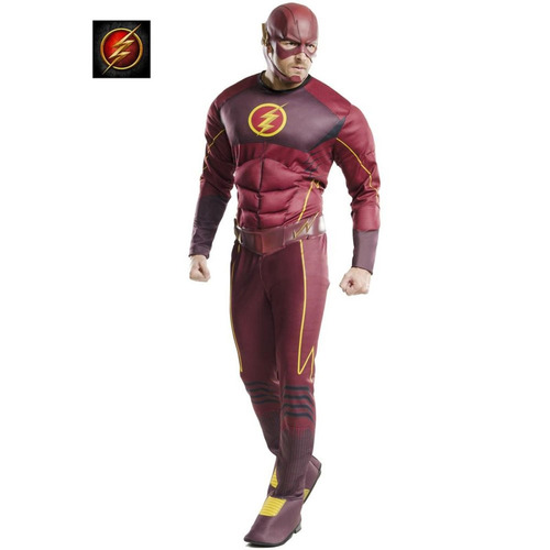 Disfraz Para Adulto De Flash Deluxe Para Halloween Talla Xl