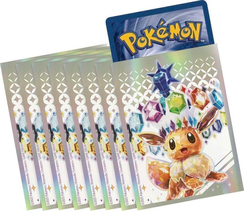 Folios Protectores Pokemon - 65 Sleeves Originales Prismatic Evolutions - Eevee Inglés