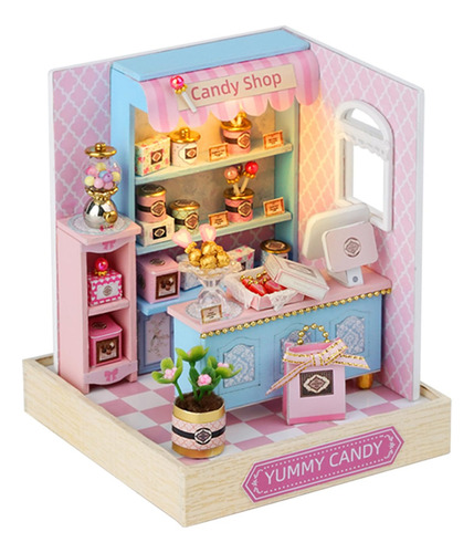 Casa De Muñecas En Miniatura Con Kit De Muebles Diy 3d