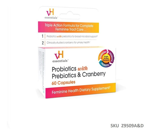 Imagen 1 de 1 de Probioticos Prebioticos Vh Essentials Sistema Urinario W15