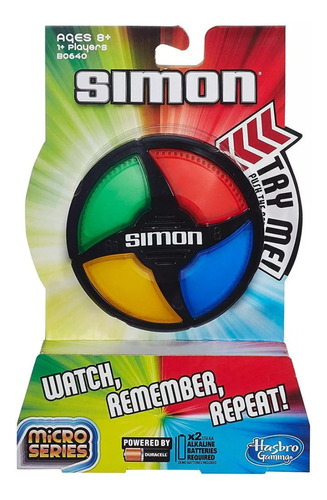 Simon Micro Series Hasbro Gaming Juego De Mesa Original 