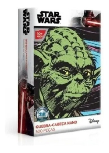 Imagem 1 de 3 de Quebra Cabeça Nano 500 Peças Star Wars Yoda - Toyster 2618