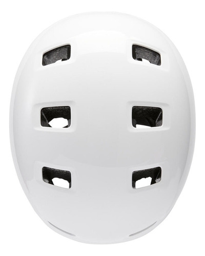 Casco de skate, patín, scooter y bicicleta MF500, color blanco, talla M/55-59 cm