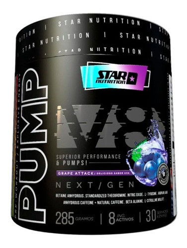 Star Nutrition Pump V8 285 Gr - Pre Entreno Next Gen