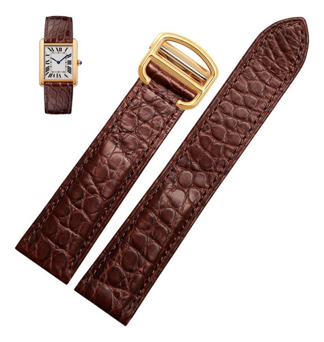 Correa De Reloj De Mujer Con Pulsera De Cuero Genuino De