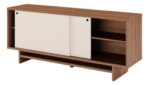 Aparador De Melamina Rectangular Niza Corredizo - Moderno