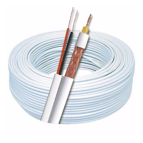 Cabo Coaxial Cftv 4mm 100mts + Fonte 5 A + Bnc E P4 A1c30c5f