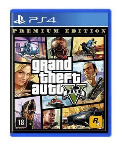 Jogo Grand Theft Auto V Premium Edition - Gta 5 - Ps4 - Novo