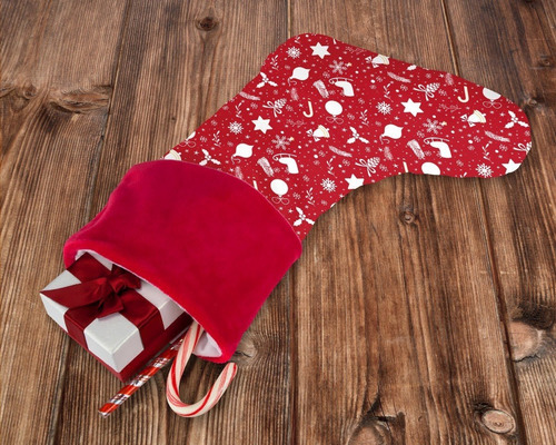 Diseños Para Estampar Sublimar Botas Navideñas M60