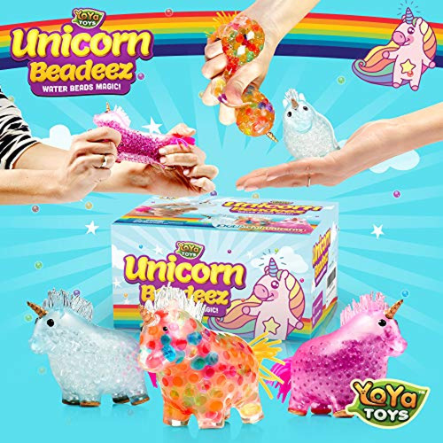 Juego Para Aliviar La Ans Yoya Toys Beadeez Unicorn Squishy