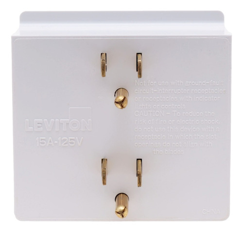 Adaptador 6 Tomas 15a 125v Blanco