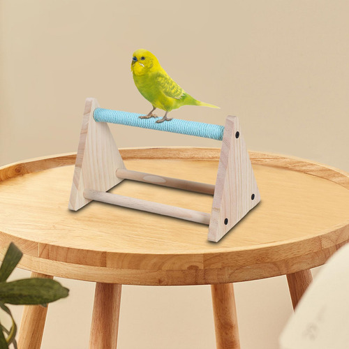Soporte De Madera Para Loros, Percha De Pie Para Loros, Azul