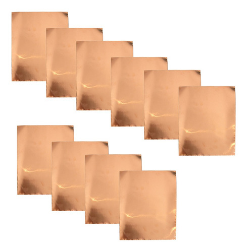 10 Hojas De Cintas De Papel De Cobre Autoadhesivas Lámina