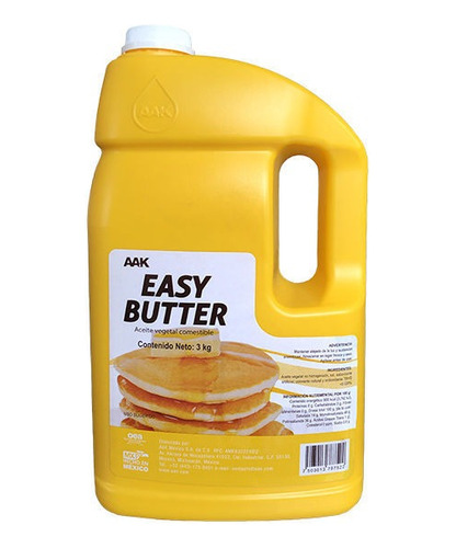 Aceite De Mantequilla Aak Galon De 3 Kg (easy Butter)