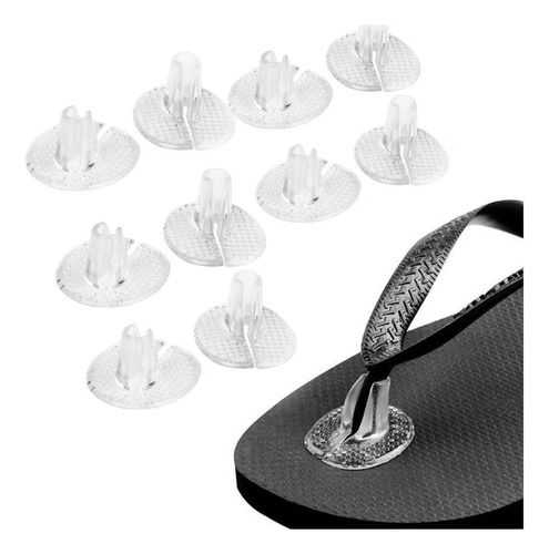 5 Pares Antideslizantes De Silicona Transparente Para Sandal