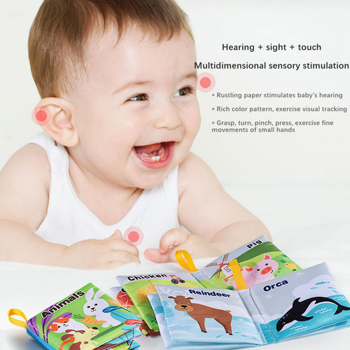 3 Libro De Tela De Baño Para Bebé, Desarrollo De Estilo D