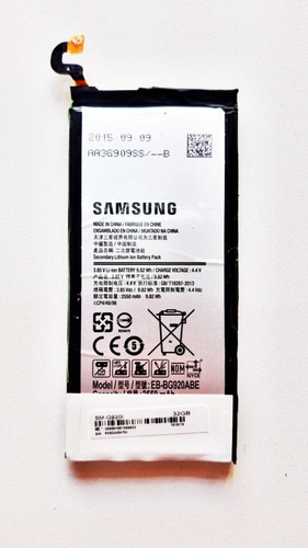 Bateria Samsung Galaxy S6 G920i 100% Original