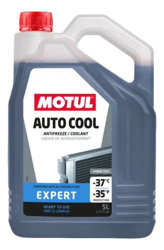 Galão Líquido Arrefecimento Auto Cool Expert -37°c 5 Litros