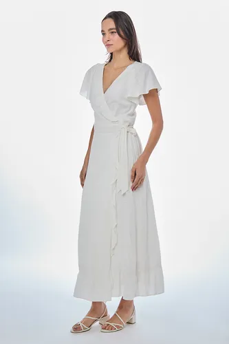 Vestido Liso Largo Crudo Io 13420224052105