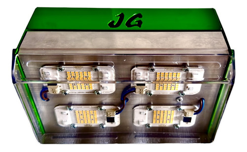 Panel Led Cob Quantum Board Yxo 200w Pro Jg Led Luz Blanco Calido + Luz Roja