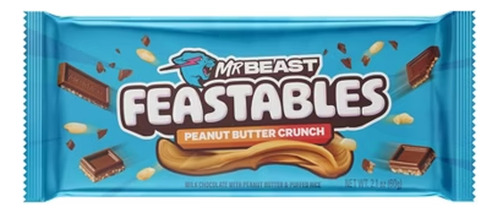 Feastables Mrbeast Barra Peanut Butter Chocolate Crunch 60g