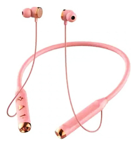 Auriculares Inalámbricos Banda Para El Cuello Bluetooth Color Rosa