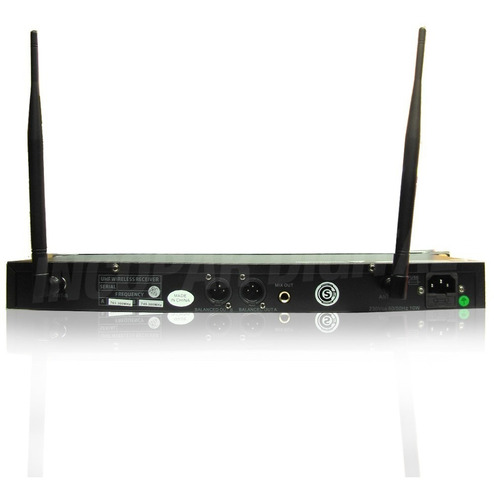 2 Microfonos Inalambricos Corbateros Gbr Uhf 300