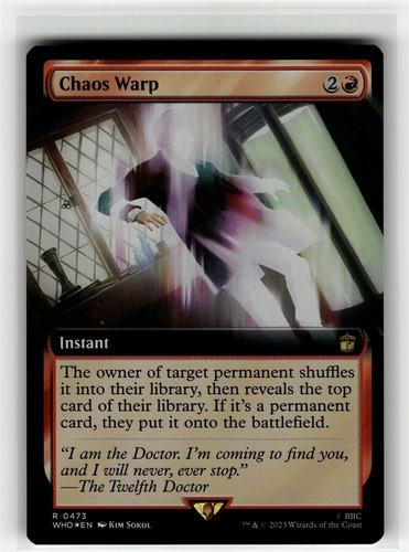 Magic Chaos Warp (extended Art) Doctor Who Commander