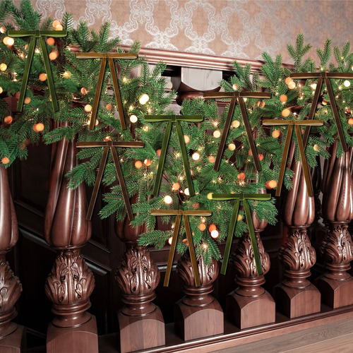 Lazos De Terciopelo Para Navidad A Granel 24 Unidades