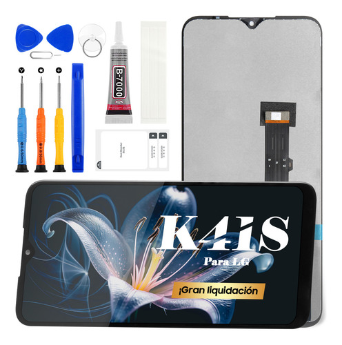 Reemplazo De Pantalla Táctil Lcd Para LG K41s Lm-k410 Color Negro