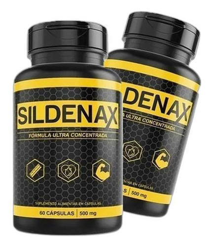 Sildenax 60 Cápsulas De 500mg Tamanho Potência Kit 2 Potes